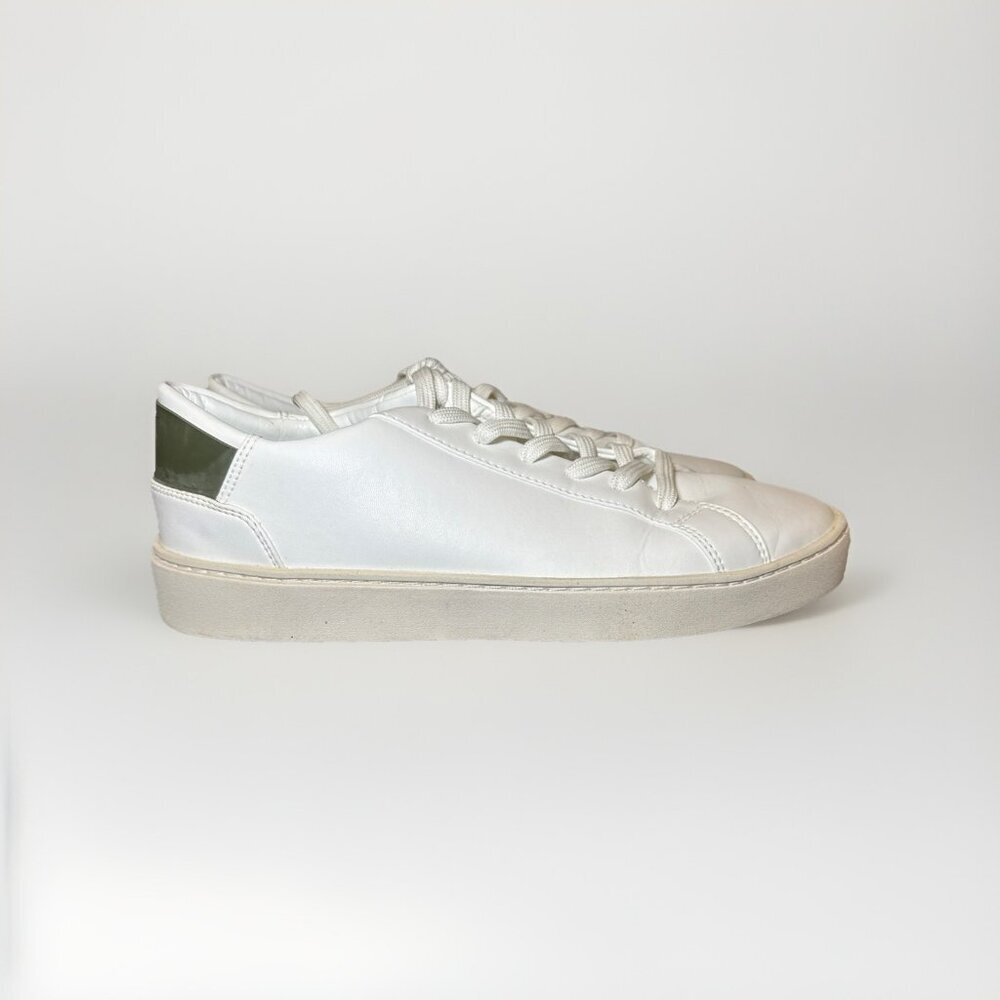 Thousand Fell Men's Lace up Sneakers White Size 9.5 Green